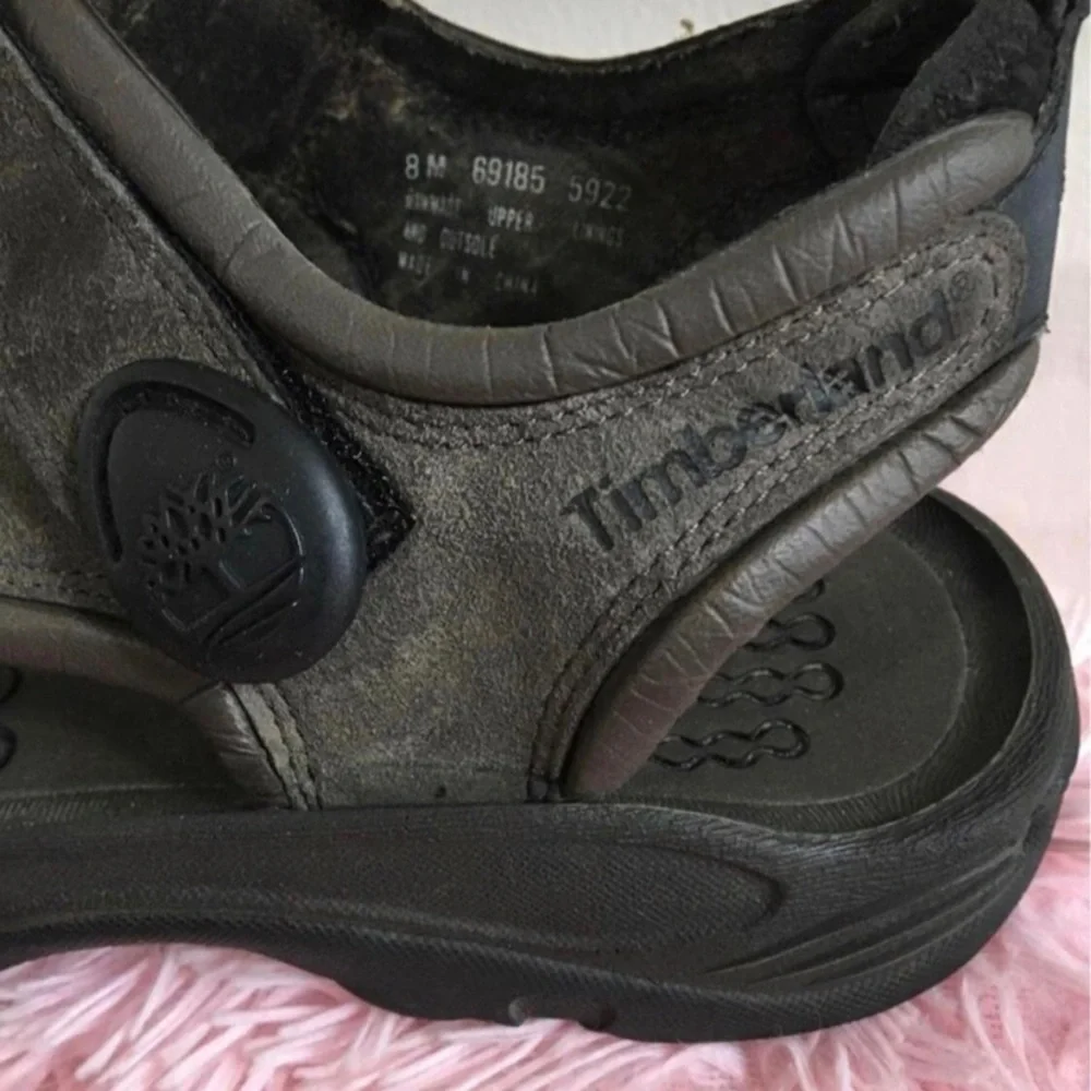 Timberland Gray Dual Straps Brake Support Flex Propel BSFP Sandals‎ #5822~Men 8 - Picture 5 of 8